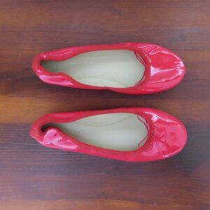 J.Crew Red Patent Leather Ballet Shoes Size 5